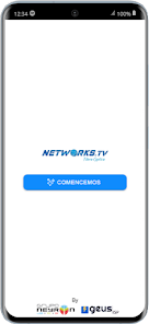 Pantalla de la aplicación Networks TV