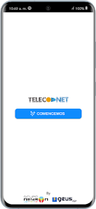 Pantalla de la aplicación Teleconet