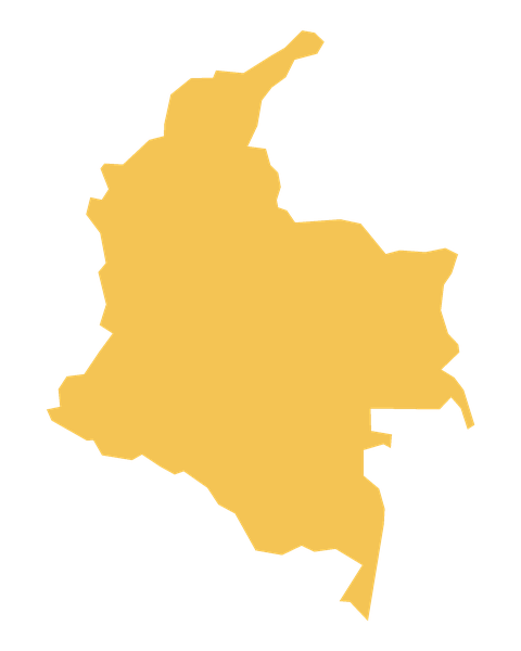 Silueta del territorio colombiano